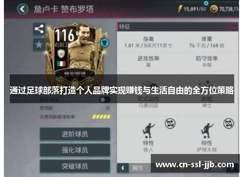 通过足球部落打造个人品牌实现赚钱与生活自由的全方位策略
